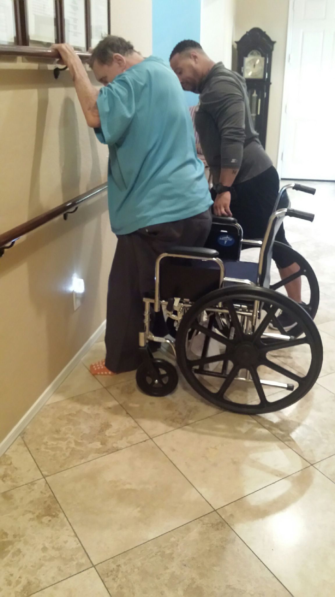 Exercise is very important for our residents. Our personal trainer helps.