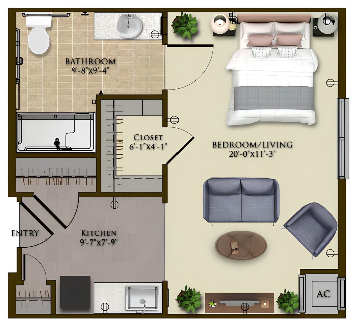 Dimensions are approximate. Floor plans may vary.