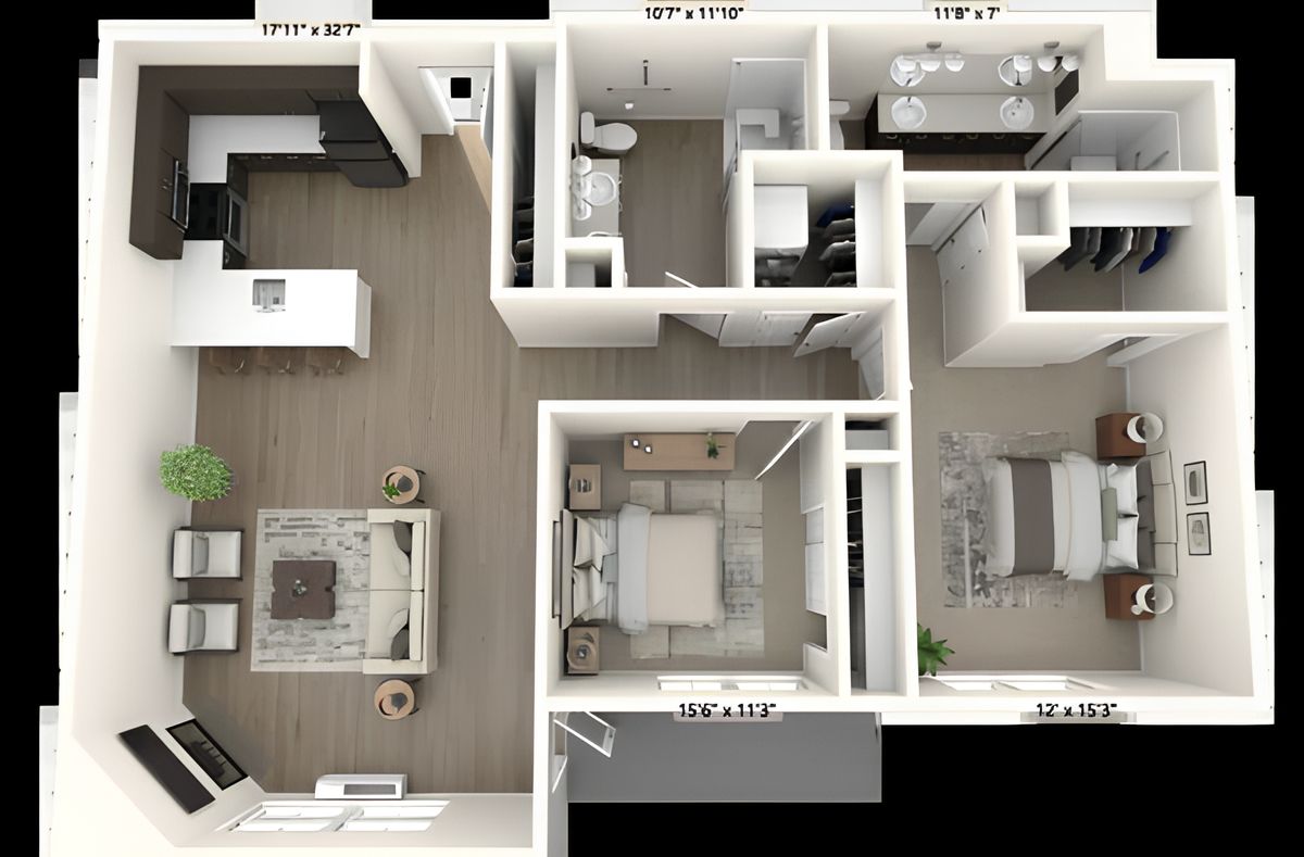 Dimensions are approximate. Floor plans may vary.