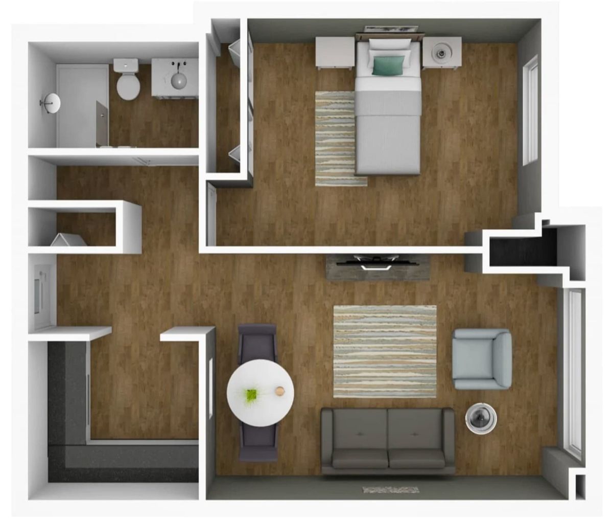 Dimensions are approximate. Floor plans may vary.