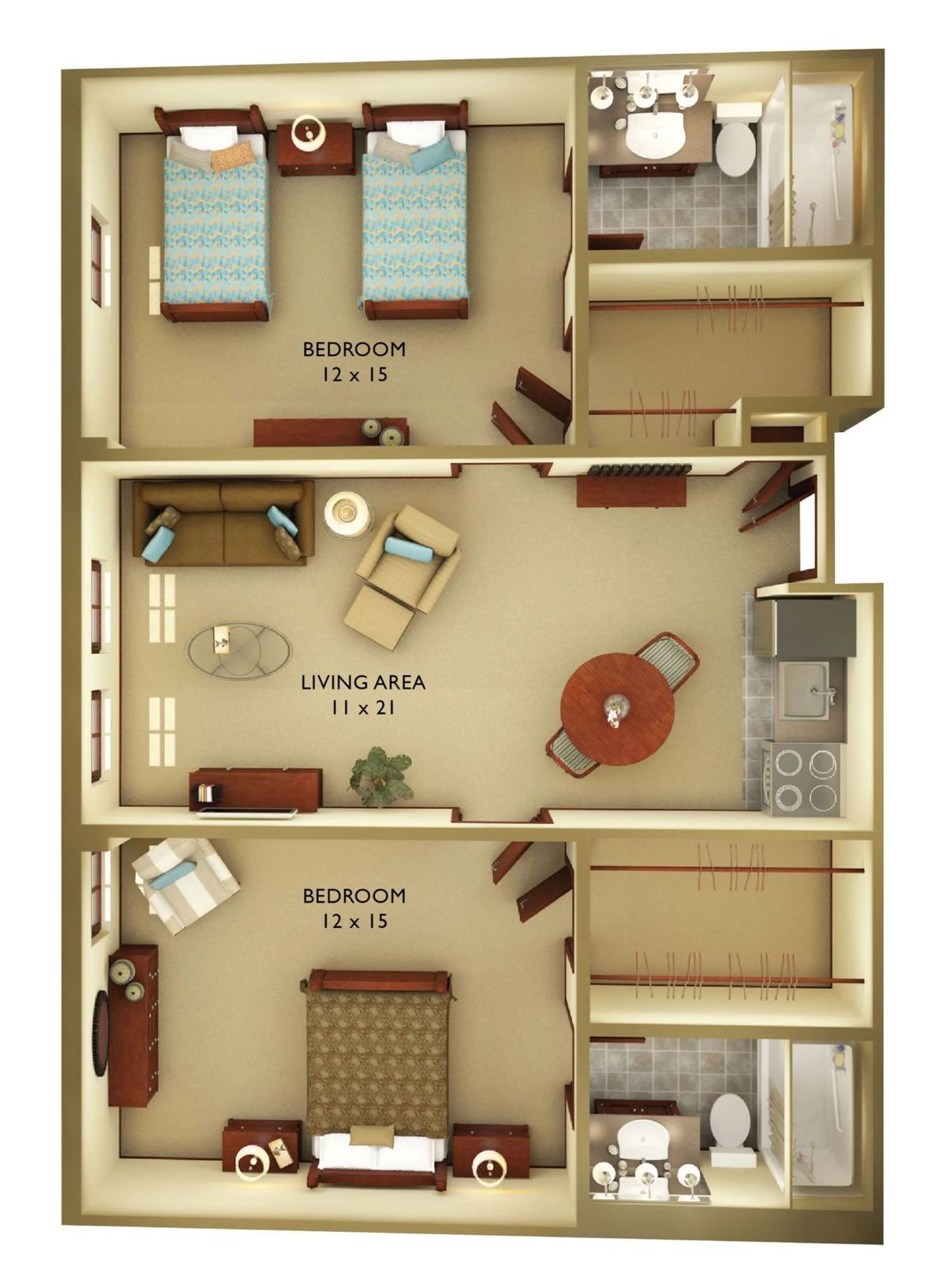 Dimensions are approximate. Floor plans may vary.