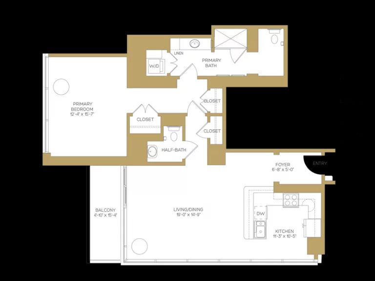 Dimensions are approximate. Floor plans may vary.