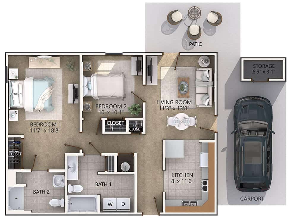 Dimensions are approximate. Floor plans may vary.