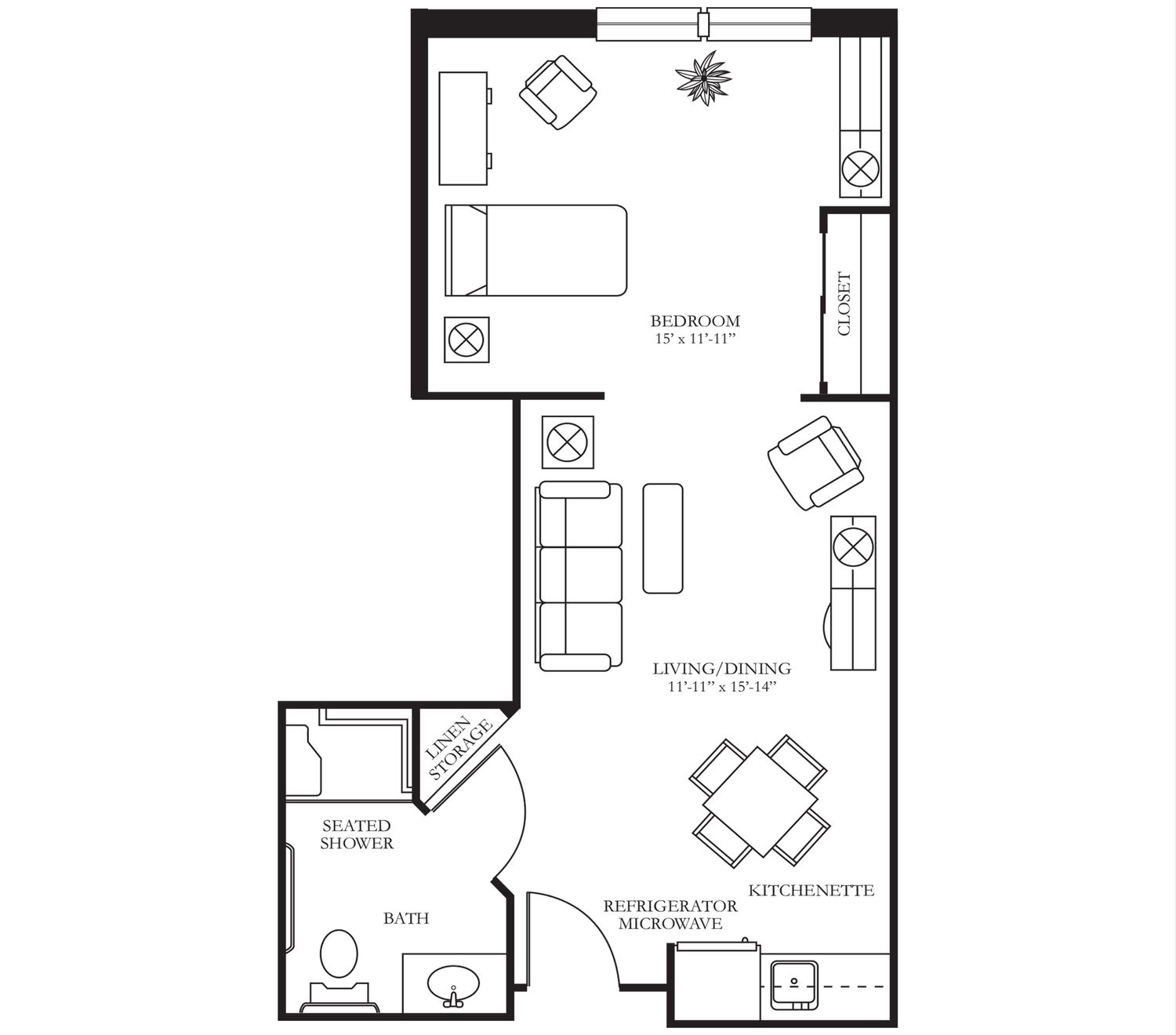 Dimensions are approximate. Floor plans may vary.