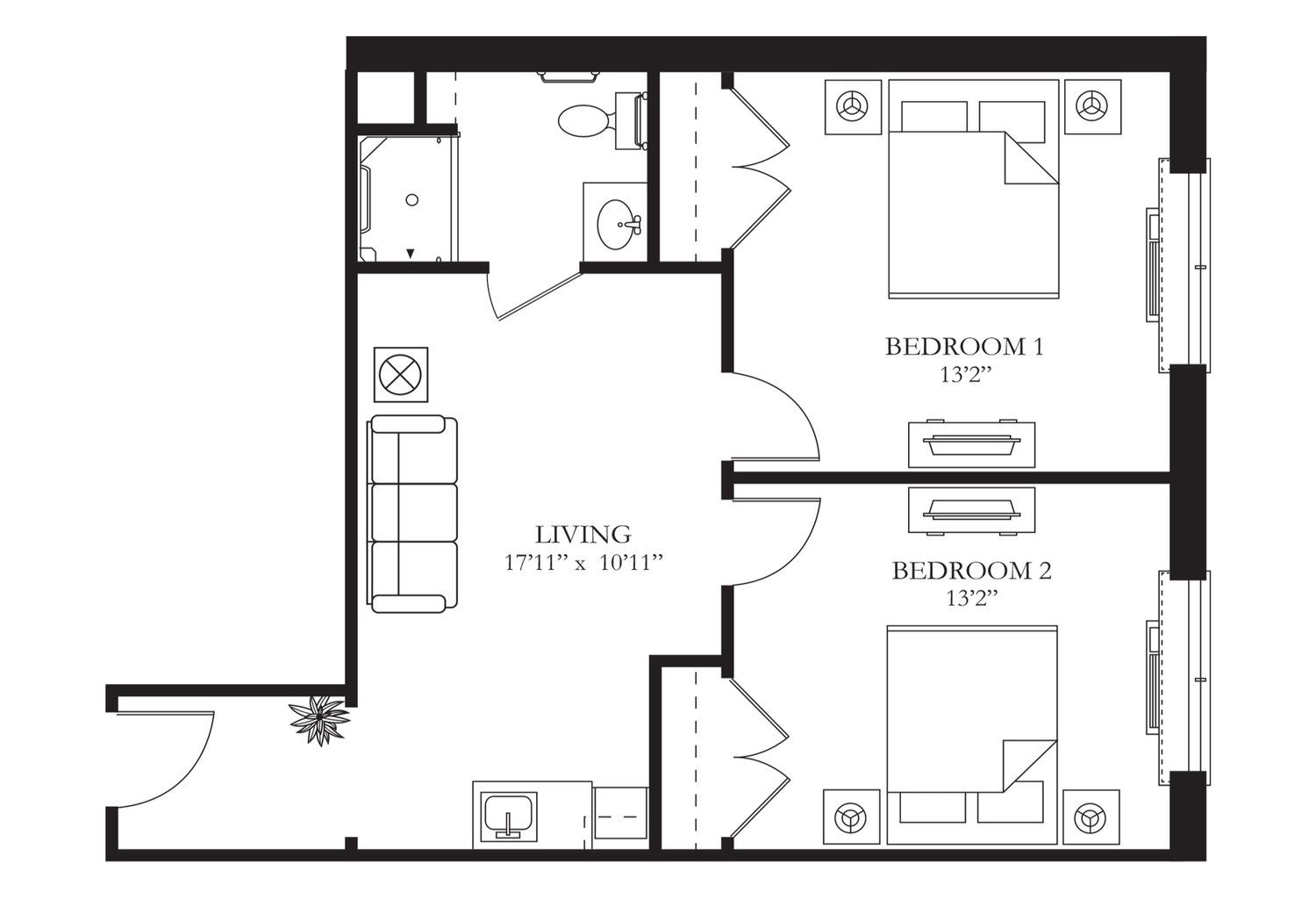 Dimensions are approximate. Floor plans may vary.