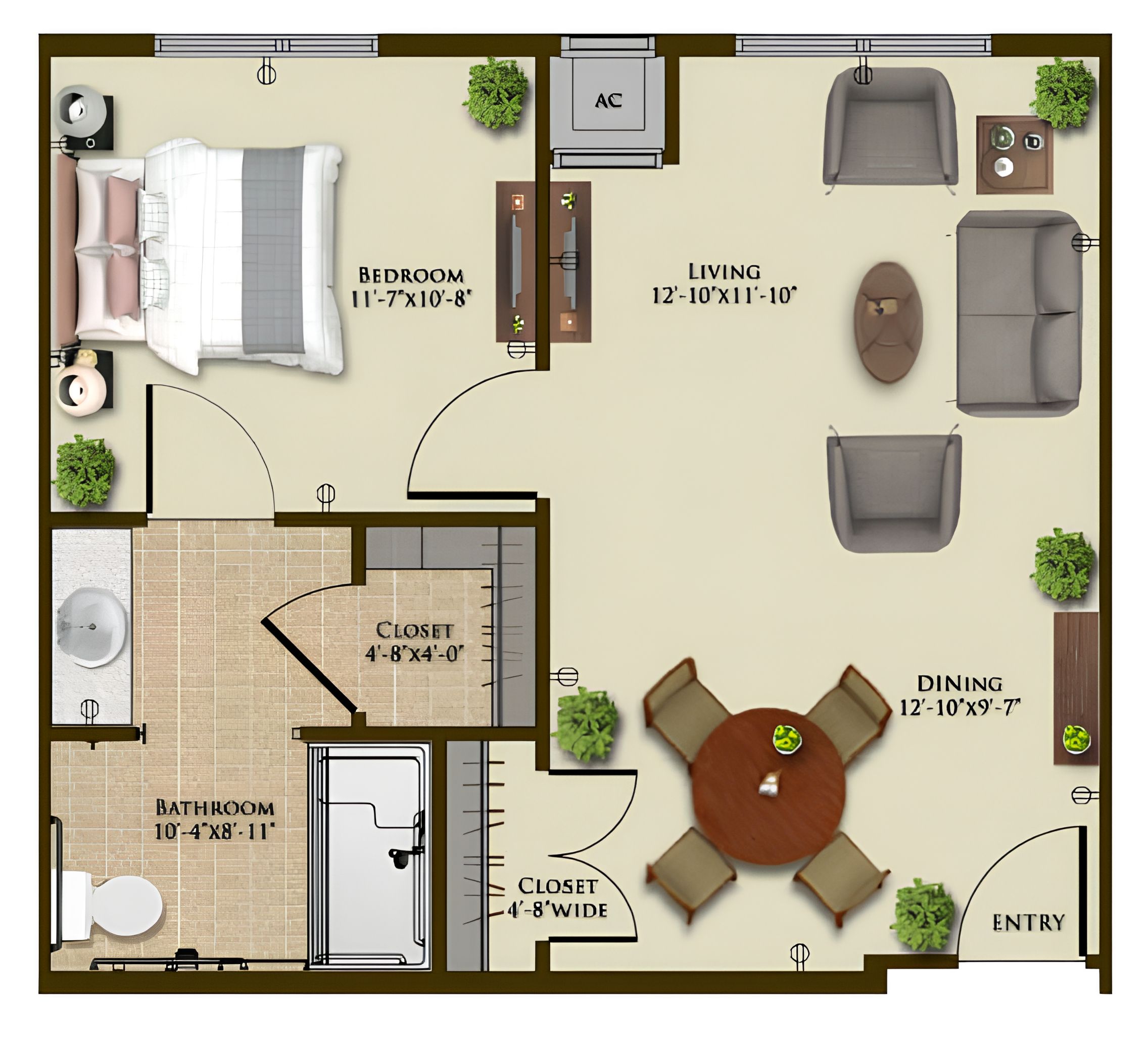 Dimensions are approximate. Floor plans may vary.