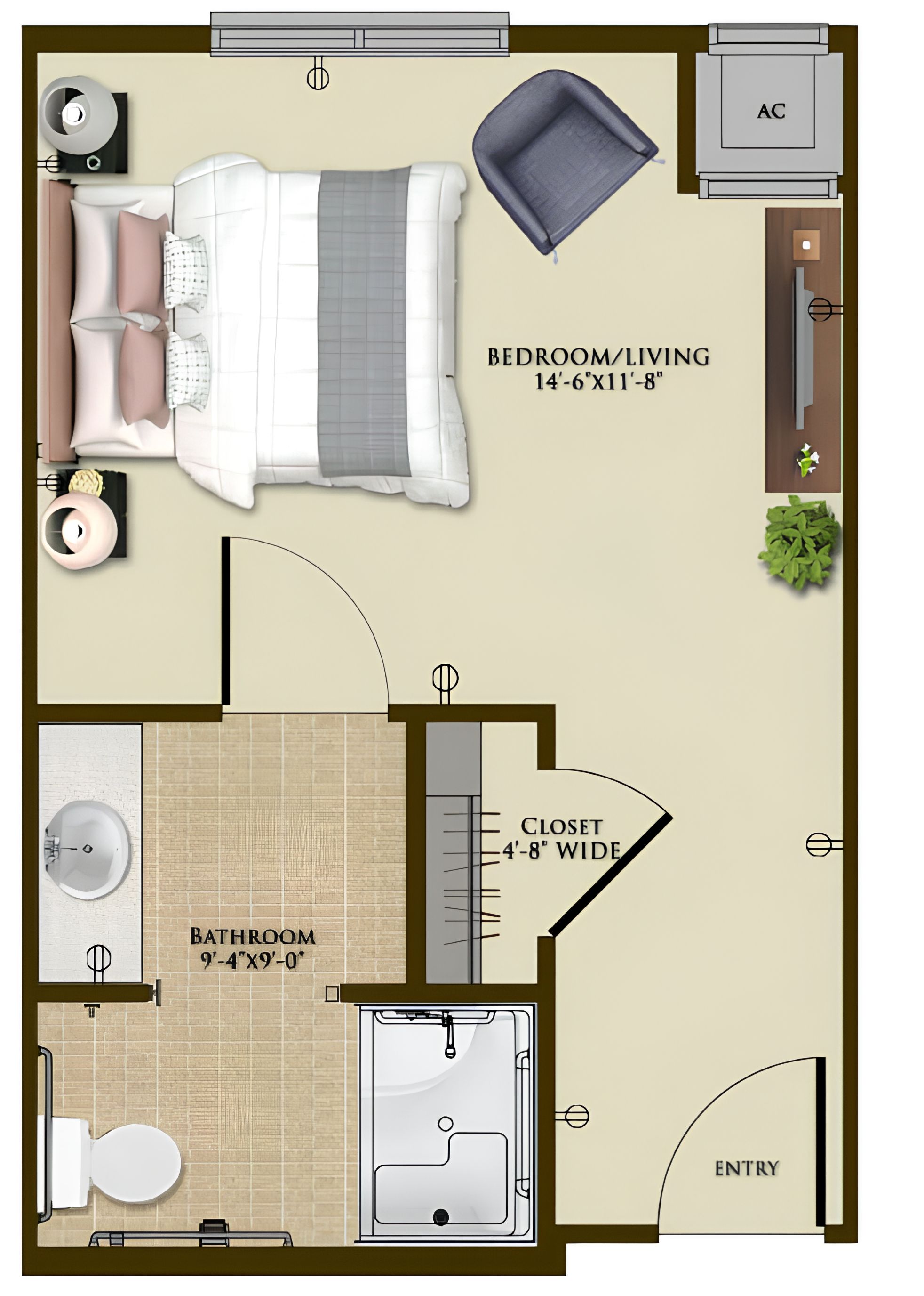 Dimensions are approximate. Floor plans may vary.