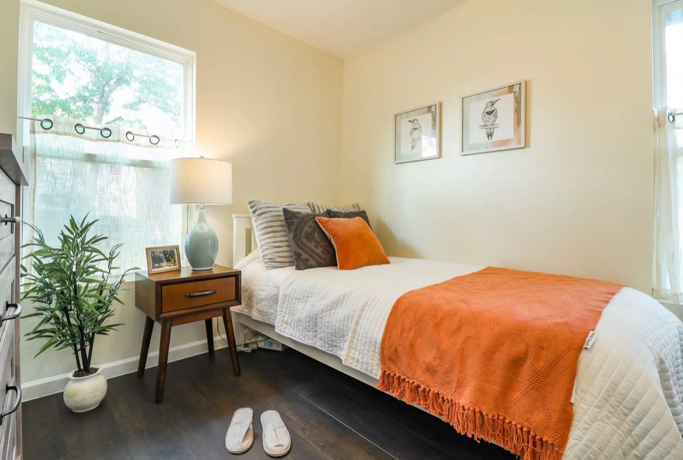 Wake up feeling full of energy in our light filled bedroom. Option to have your new room fully furnished. 