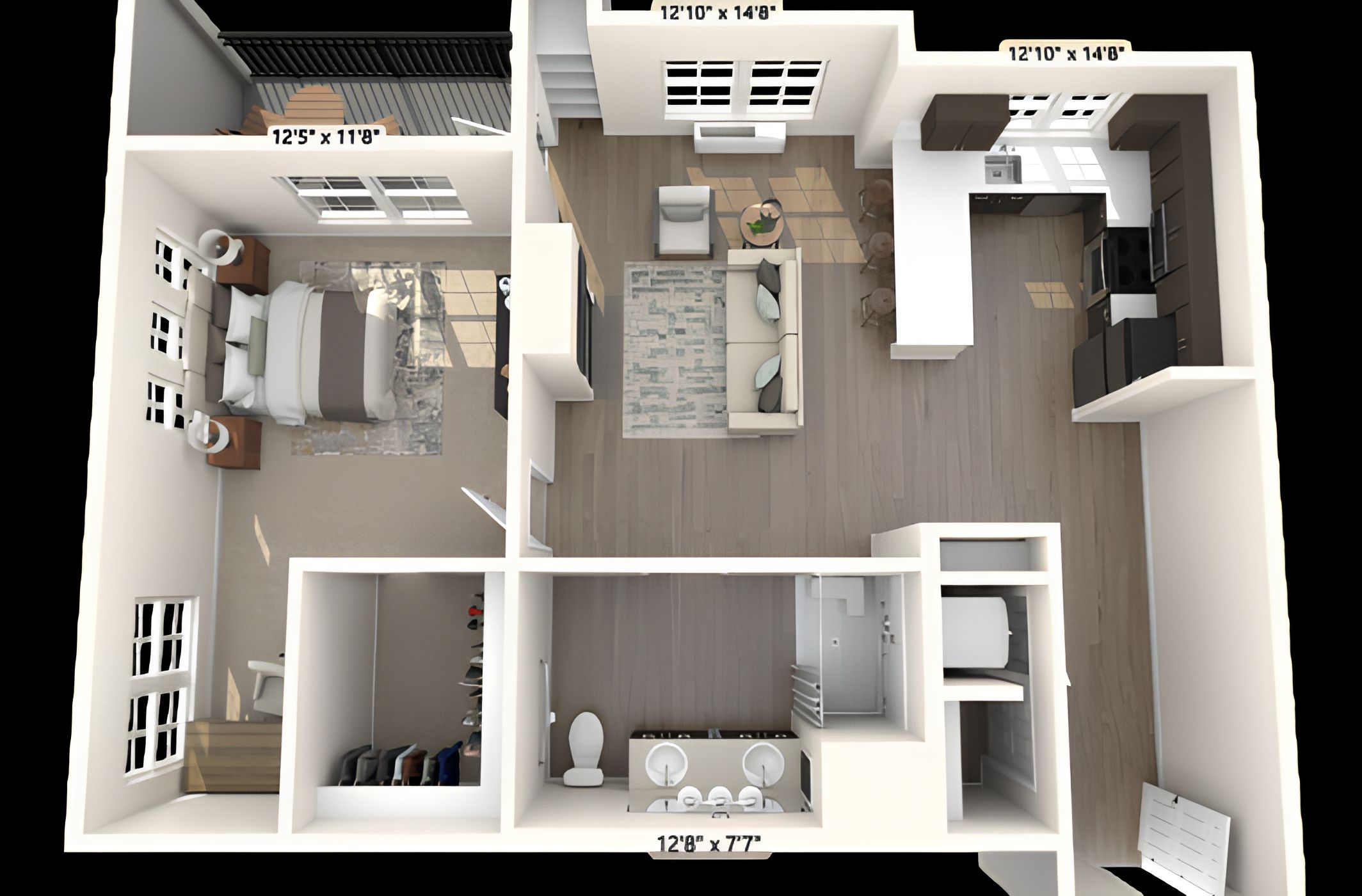 Dimensions are approximate. Floor plans may vary.