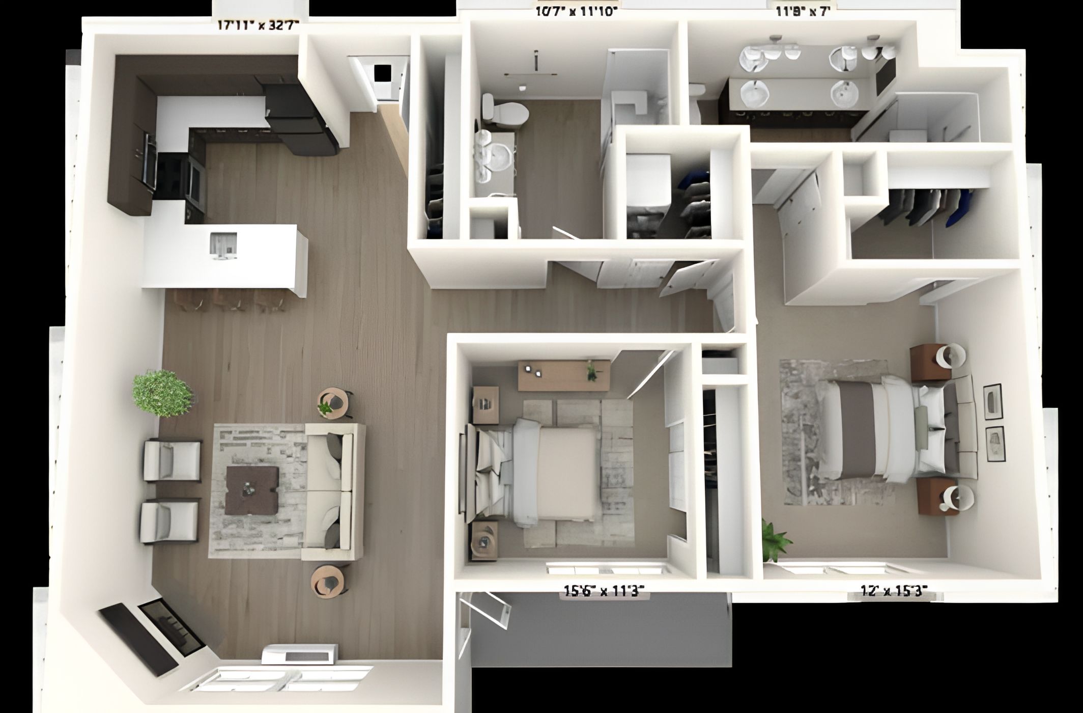 Dimensions are approximate. Floor plans may vary.