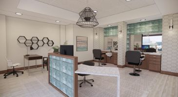 Interior view of Westmont of Culver City senior living community featuring elegant furniture and design.