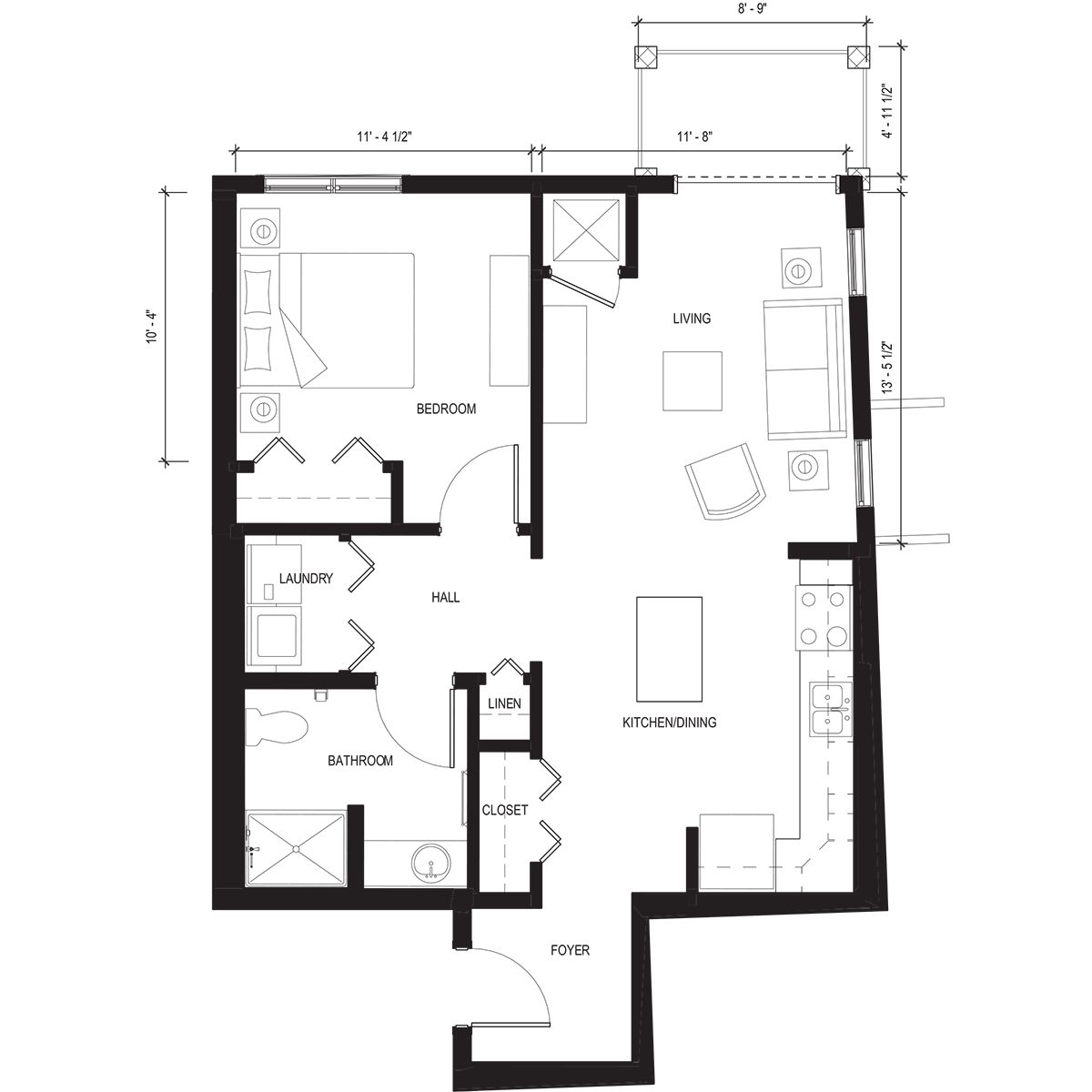 Dimensions are approximate. Floor plans may vary.