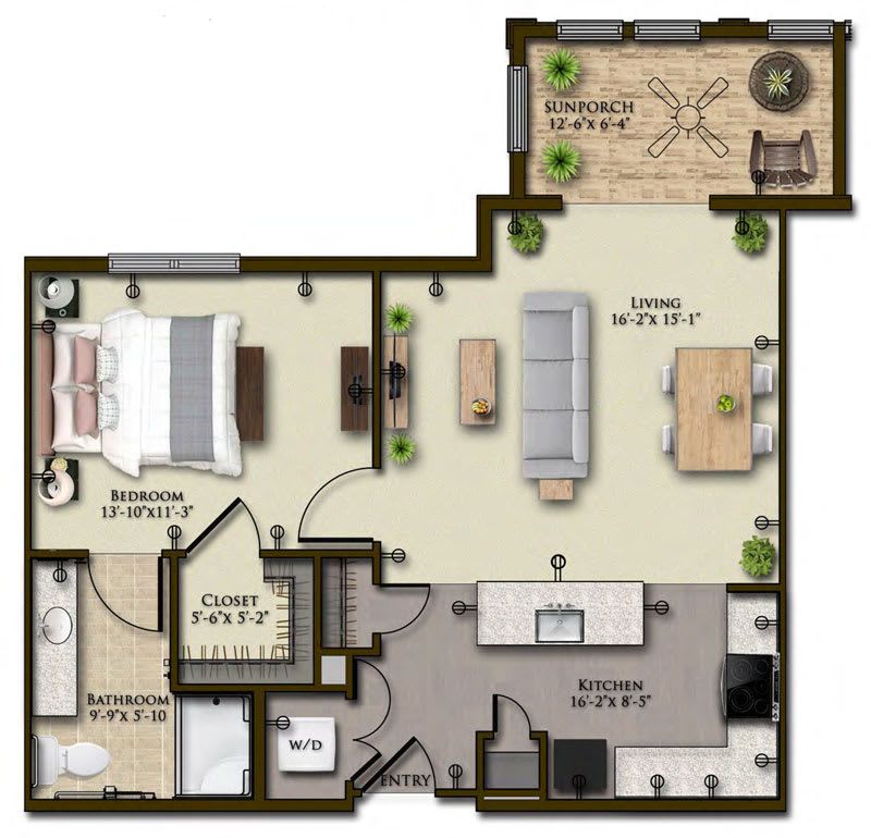 Dimensions are approximate. Floor plans may vary.