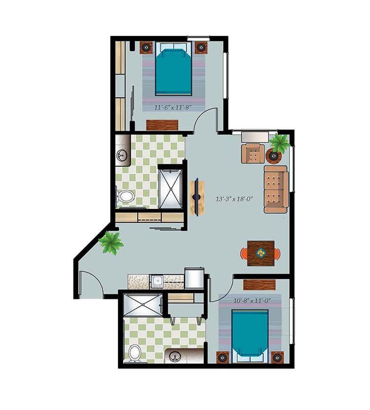 Dimensions are approximate. Floor plans may vary.