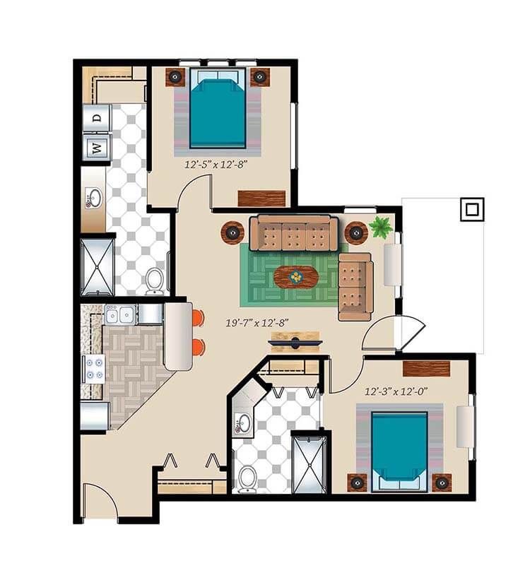 Dimensions are approximate. Floor plans may vary.