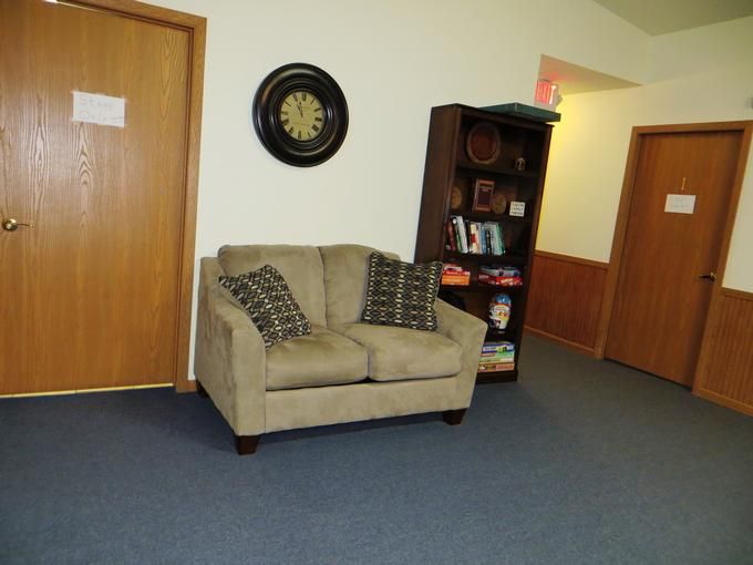 Interior view of Country Terrace Rhinelander senior living community featuring cozy furniture and decor.