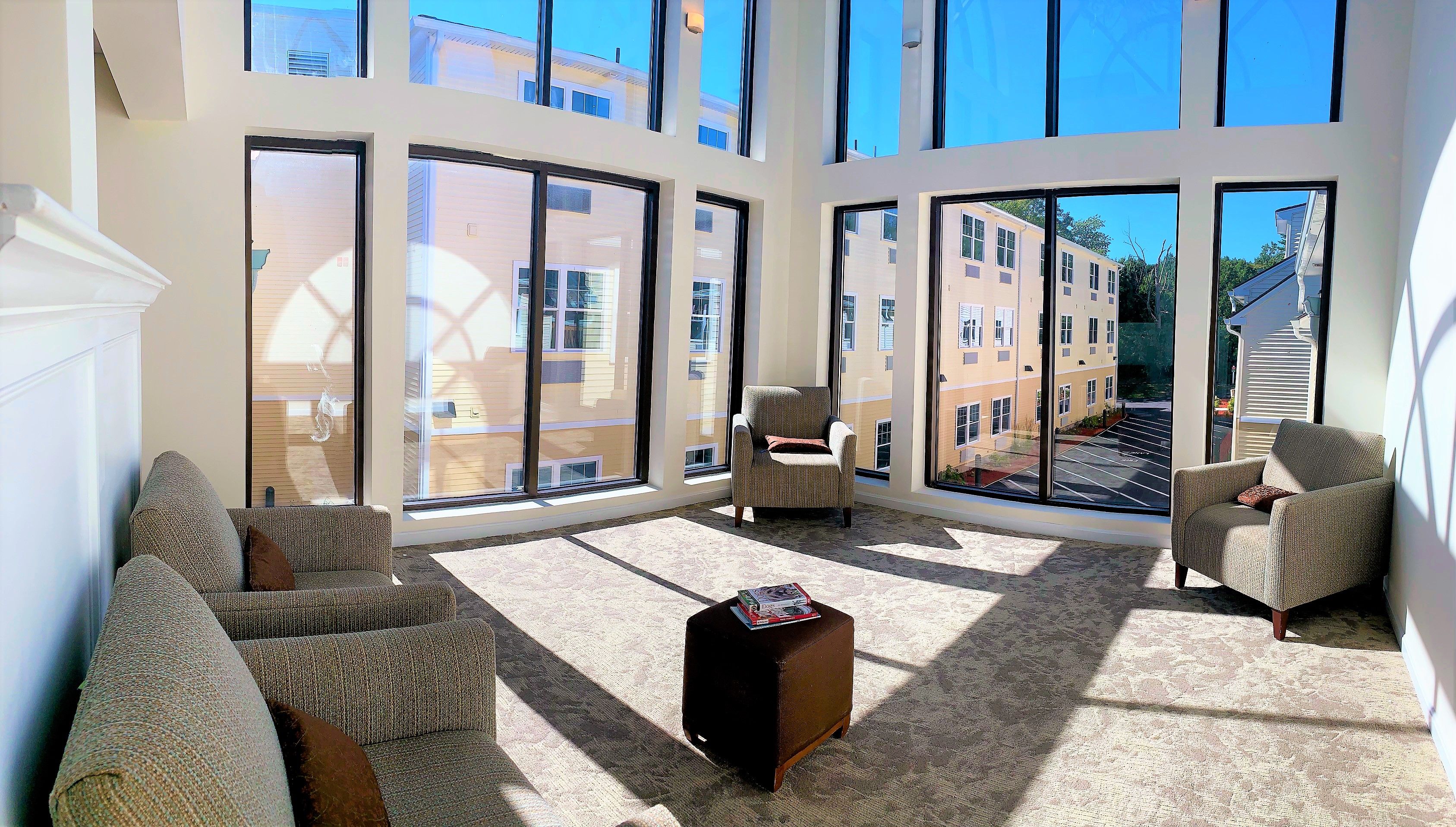 Just off of our reading room is our atrium offering daylight and a relaxing place during all seasons. 