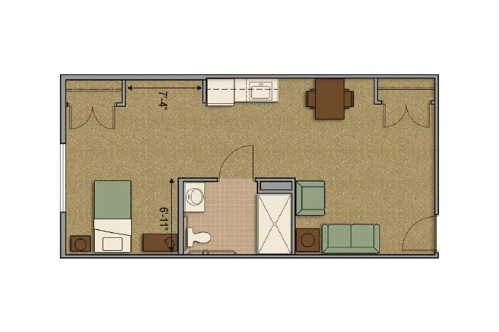 Dimensions are approximate. Floor plans may vary.