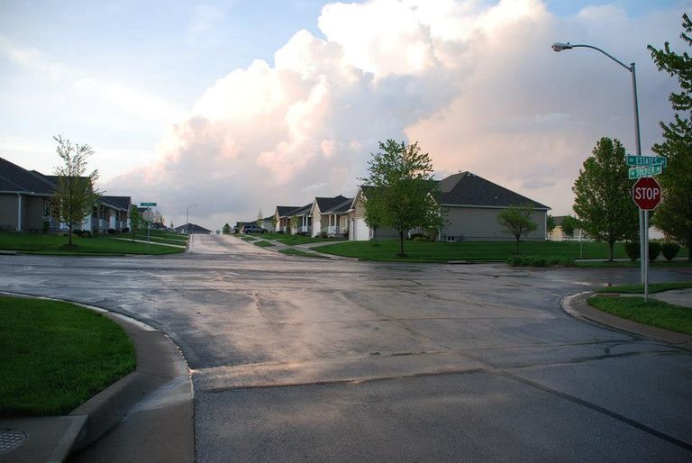 Maintenance provided community at Raintree Lake, Lees Summit, MO.