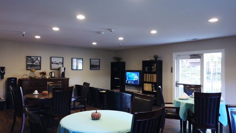Our cafeteria provides restaurant style dining in a warm, inviting space offering ample social opportunity. All outside access doors are equipped with security monitoring technology. 
