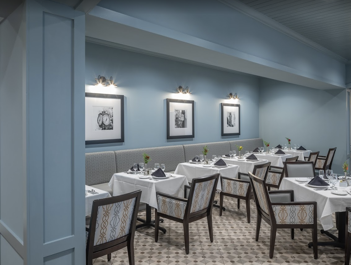 The Blake at Hamlin dining and gathering space